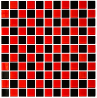 Мозаїка Котто Керамика GM 4003 CC black/red m 300х300х4 мм