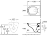Унитаз подвесной Villeroy&Boch O.Novo 5688H101 с сидением SoftClose