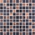 Мозаїка скляна Котто Кераміка GMP 0825050 С2 print 46/black mat 300x300 (кубик 2,5х2,5) 