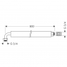 Гибкая подсоединительная труба Hansgrohe 58192000