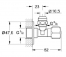 Универсальный угловой вентиль Grohe 2201700M
