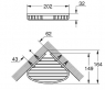 Полочка угловая решетчатая Grohe Cosmopolitan 40664001