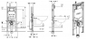 Монтажный элемент Geberit Duofix 111.796.00.1 для унитаза