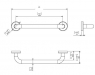 Поручень Sonia Contract 137800 600 мм