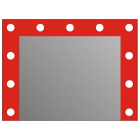 Гримерное зеркало J-mirror Hollywood Color 60x80 см