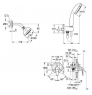 душевая система скрытого монтажа Grohe Euroeco/New Tempesta Classic 26000005