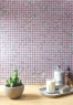Мозаїка скляна Котто Кераміка GMP 0825008 С2 print 8/pink w 300x300 (кубик 2,5х2,5)  