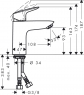 Смеситель для умывальника Hansgrohe Logis 71106000