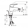 Смеситель для биде Hansgrohe Logis 71204000