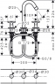Смеситель для умывальника Hansgrohe Logis Classic 71323000