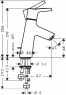 Смеситель для умывальника Hansgrohe Talis S 72016000