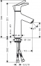 Смеситель для умывальника Hansgrohe Talis S 72021000