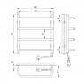 Полотенцесушитель электрический Laris Стандарт П4 73207019gold, 450х500 мм