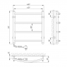 Полотенцесушитель электрический Laris Класик П4 73207044, 450х500 мм