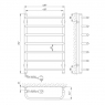 Полотенцесушитель электрический Laris Стандарт П7 73207086, 450х700 мм
