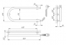 Полотенцесушитель электрический Laris Змеевик 25 РС1 73207152, 500х200 мм