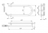 Полотенцесушитель электрический Laris Змеевик 25 РС1 73207187, 500х200 мм
