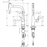 Смеситель для мойки Hansgrohe Metris Select M71 73822800 с выдвижным душем