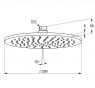 Душ верхній для душової системи Kludi A-QA 6432505-00 250mm 