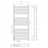 Полотенцесушитель электрический Laris Гефест ЧФ10 75201079, 500х1200 мм