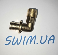 Кутник Tece 90 ° з зовнішньою різьбою 20 (18) х 1/2 