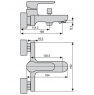 Смеситель для ванны Emmevi Nefer BIO77001