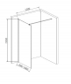 Душові двері Mixxen Brugge MXOB0635BL 100x195 см