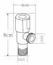 Кран Mixxen "MIXXEN" синій 1/2*1/2 н-н MXUN0727BL