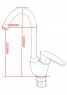 Змішувач для кухонної мийки Silver Kle PL SLHO0749BL