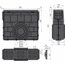 Піскоуловлювач Alca AVZ104R-R402 для дренажного каналу AVZ104 з пластиковою рамою