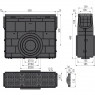 Піскоуловлювач Alca Plast AVZ104R-R401 для дренажного каналу AVZ104 з пластиковою рамою