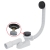 Сифон для ванни Alca Plast A507BLACK-120 click-clack