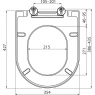 Сидіння для унітазу Alca A674S Softclose cистема Click