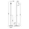 Вулична душова колонна Tres Outdoor shower 13499503