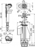 Випускний комплект Alca SA08AS 1/2" CHROM з подвійною кнопкою