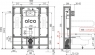 Прихована система інсталяції Alca AM116/1300H Solomodul для сухої установки (в простір), самонесучий для людей з обмеженими фізичними можливостями