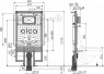 Прихована система інсталяції Alca AM1101P/1200 Sádromodul Slim для сухої установки (для гіпсокартону) з армуючою скловолоконною сіткою