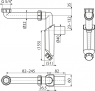 Сифон для умивальника для меблів DN 40 Alca A43S-DN40