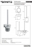 Туалетна щітка з тримачем Bemeta Quadra 169113012