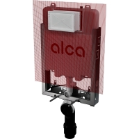 Прихована система інсталяції для замуровування в стіну Alca AM1115P/1000 Renovmodul Slim з армуючою скловолоконною сіткою