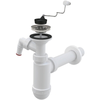 Cифон для умивальника Alca A41PR DN 40 зі штуцером
