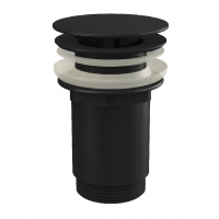 Донний клапан сифона Alca A396BLACK для умивальника Click/Clack 5/4"