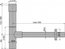 Сифон для умивальника Alca A402 DN32 DESIGN