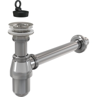 Сифон для умивальника Alca A437 DN 32 з донним клапаном