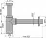 Сифон для умивальника Alca A400 DN 32 DESIGN