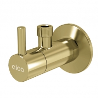 Кутовий вентиль 1/2"×3/8"Alca ARV001-G-B з фільтром 