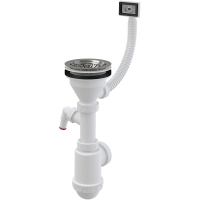 Сифон для мийки Alca A447P-DN50/40 з решіткою з нержавіючої сталі DN 115