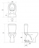 Унітаз-компакт Cersanit Arteco 685 Clean On 021 з кришкою дюропласт soft-close CCKZ1014685952 