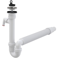 Cифон трубчастий Alca A830-DN50/40 з решіткою з нержавіючої сталі