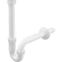 Сифон трубчатий Alca A80-DN32 з накидною гайкою 5/4"